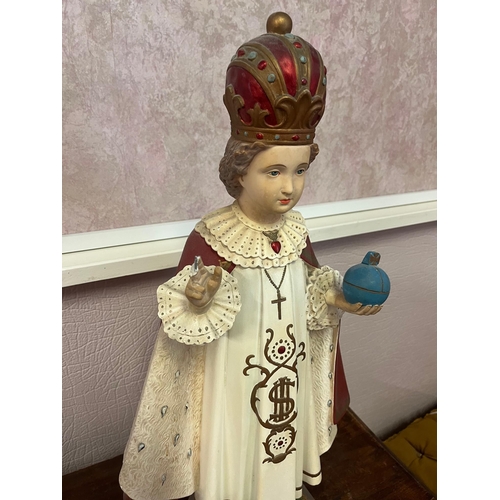 319 - Child of Prague Statue (32 cm W x 63 cm H)