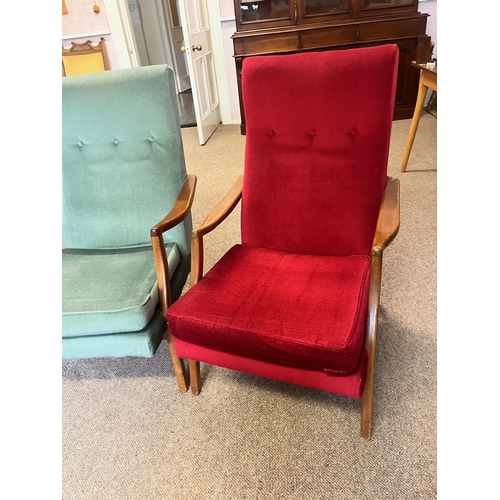 321 - Three Vintage Arm Chairs (58 cm W x 98 cm H x 80 cm D)