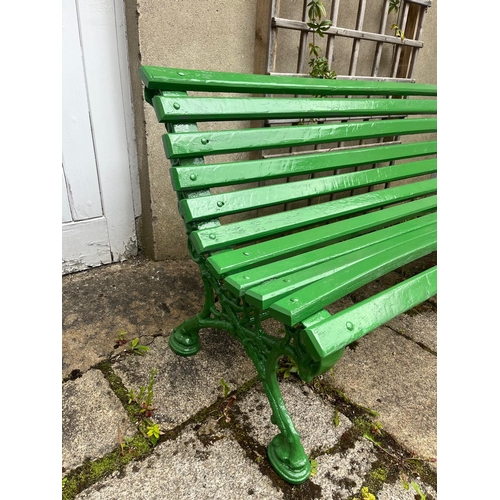 326 - Decorative Wrought Iron Garden Bench (163 cm W x75 cm H x 65 cm D)