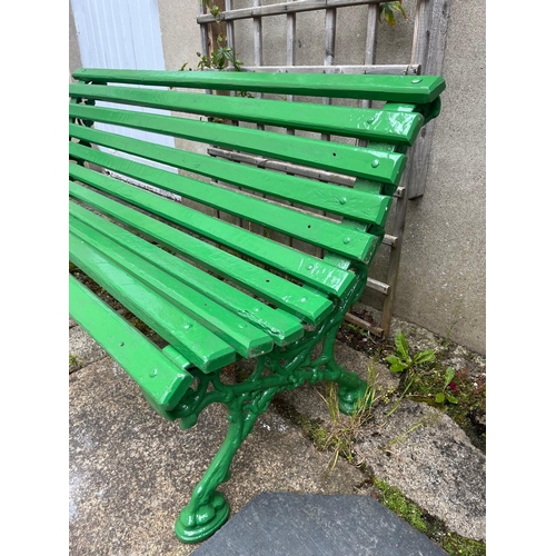 326 - Decorative Wrought Iron Garden Bench (163 cm W x75 cm H x 65 cm D)