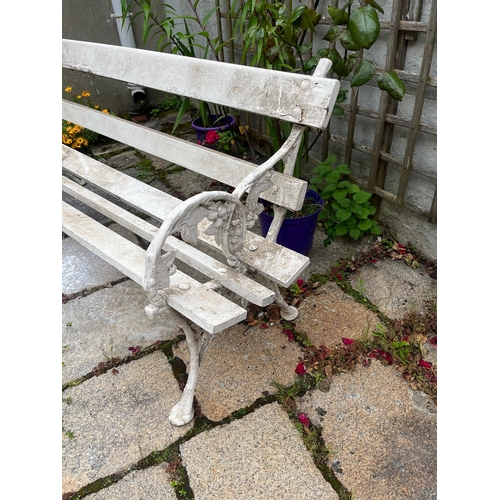 327 - Decorative Wrought Iron Garden Bench As Found (180 cm W x 80 cm H x 60 cm D)