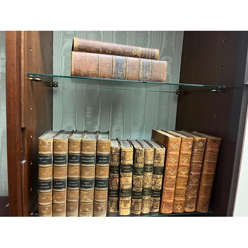 341 - Three Part Sets of Leather Bound Books, including Waverley Novels