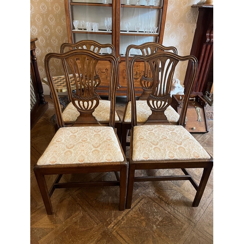 343 - Set of Four Georgian Mahogany Dining Chairs with Drop In Seats and Another Fifth Chair As Found (54 ... 