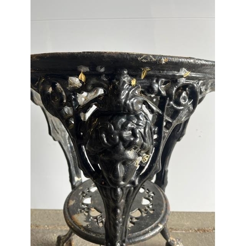 365 - Cast Iron Girls Head Table, No Top (45 cm W x 68 cm H)