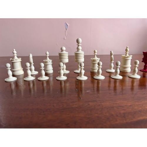 374 - Chess Set, Not Complete (Missing Pair of Knights)