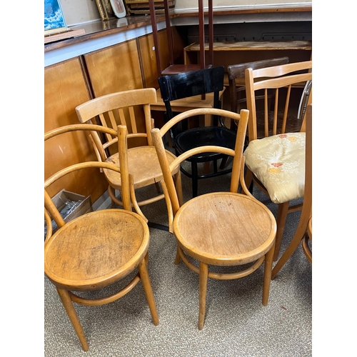 377 - Collection of Chairs etc. including Vintage Bentwoods