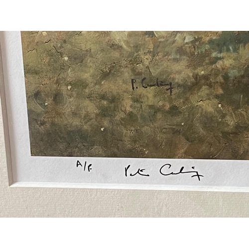 383 - Signed Peter Curling Print (81 cm W x 61 cm H)