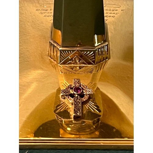 405 - Art Deco Design Solid Silver and Gilded All over Chalice.  Made in Dublin 1954.  LG. Larry Gunning, ... 