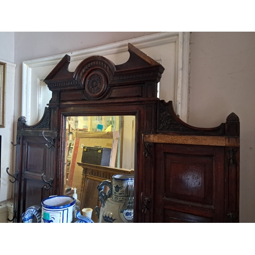 10 - Victorian Mahogany Hall Stand - needs some restoration