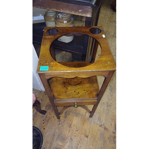 49 - Georgian Mahogany Gentleman's Pedestal Washstand