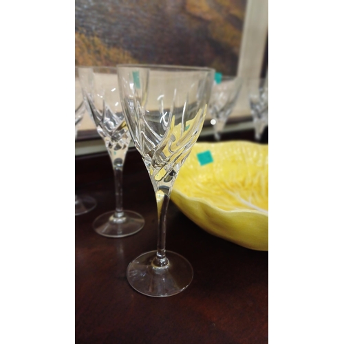 22 - Set of 7 good quality Wine Glasses