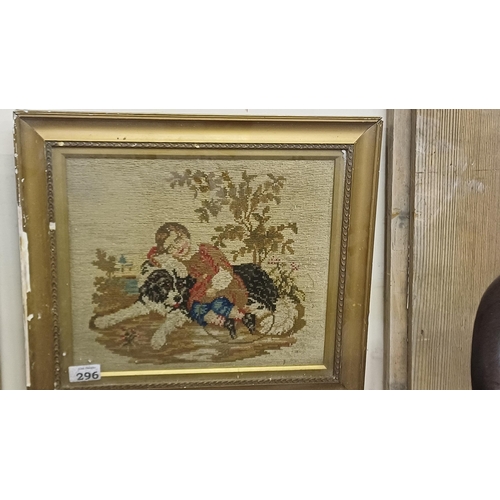 10 - Pair of Gilt Framed Victorian Tapestries