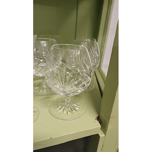 61 - Collection of Galway Crystal Wine Glasses (6+5+5)