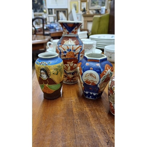 216 - Collection of Imari and Oriental Vases