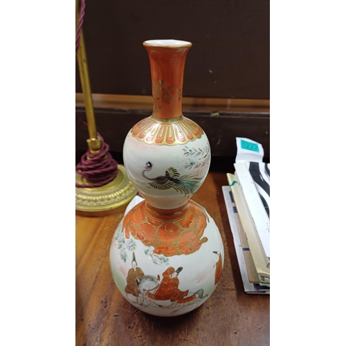 223 - Kutani Porcelain Gourd Vase - Early 20th Century