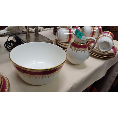 230 - Bone China 37 Piece Tea Set - serves 10 people