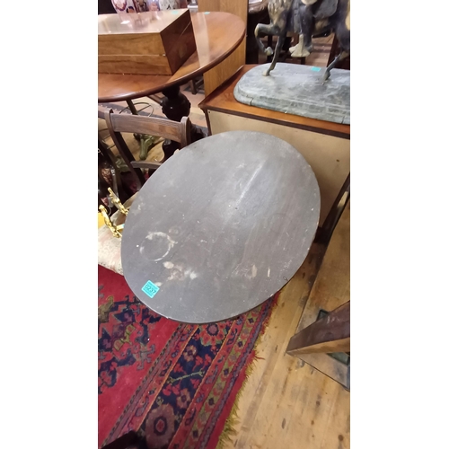 237 - 19th Century Irish Vernacular Oval Top Lamp Table