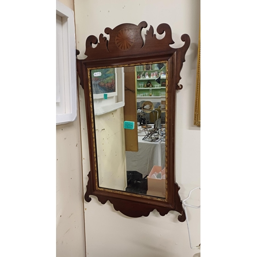 256 - Inlaid Mahogany Pier Mirror - Edwardian