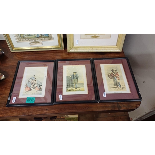 276 - Set of 3 Framed Irish Prints