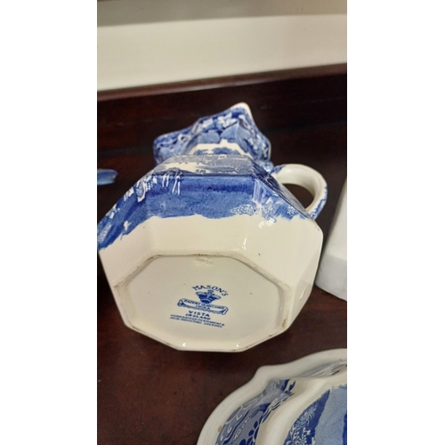 295 - Spode Jelly Mould, Mason's Jug and other Blue and White