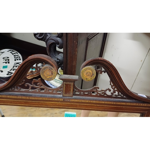 305 - Edwardian Inlaid Mahogany Mirror