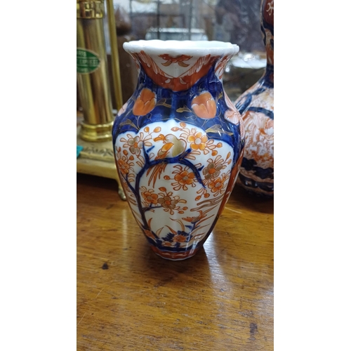 321 - Imari Porcelain Gourd Vase (25cm Tall) and 2 other Imari Vases