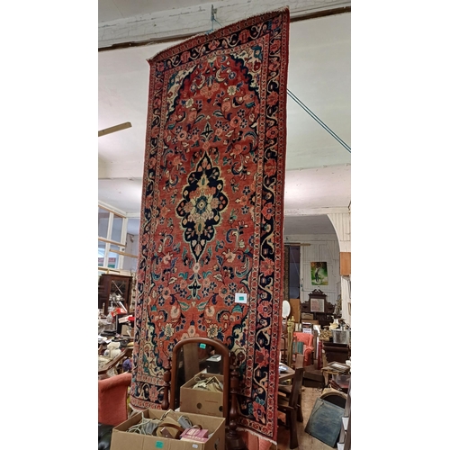 339 - Handwoven Persian Red Ground Runner (310cm x 140cm)