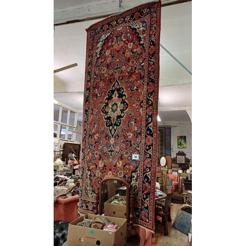 339 - Handwoven Persian Red Ground Runner (310cm x 140cm)