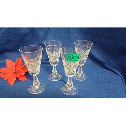 426 - 4 Waterford Cut Glass 