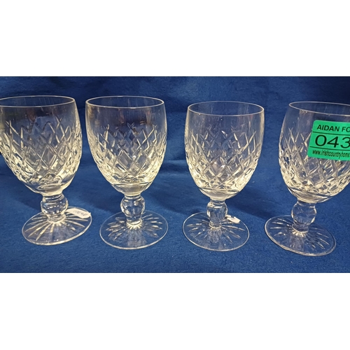 437 - Set of 4 Waterford Cut Glass 