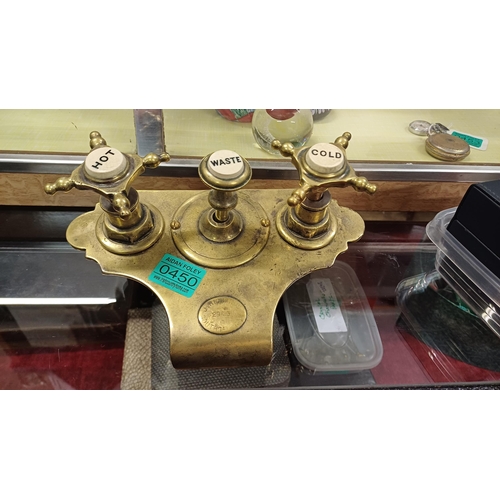 450 - 19th Century Brass Bath Tap by Richards