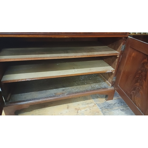 493 - Georgian Mahogany Secretaire Bookcase - very good condition