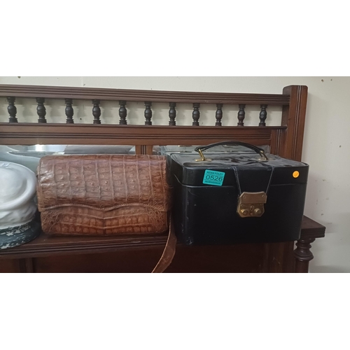 526 - Vintage Handbag and a Jewellery Case