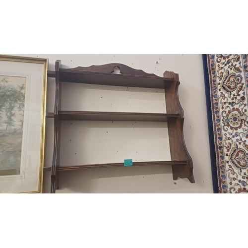 528 - Edwardian Mahogany Wall Shelf