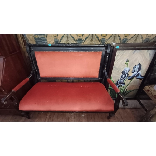 534 - 19th Century 2 Seater Chair - needs tightening