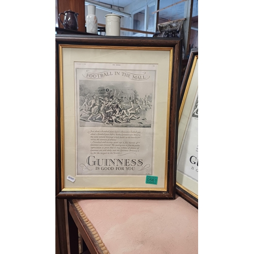 561 - Two Framed Guinness Prints from the Sphere Magazine - 1930's