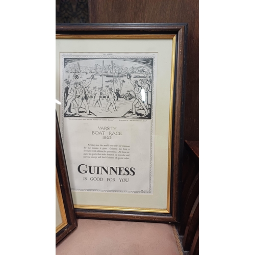 561 - Two Framed Guinness Prints from the Sphere Magazine - 1930's