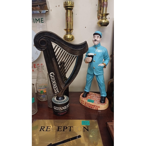 569 - Guinness Zookeeper Figure and a Guinness Harp 