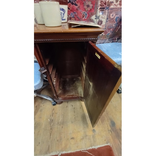 611 - Victorian Mahogany Bedside Locker (needs Shelves)