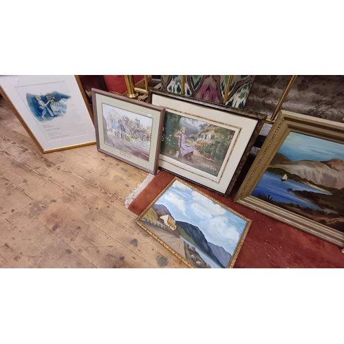 640 - Mixed lot of Oil Paintings and Prints