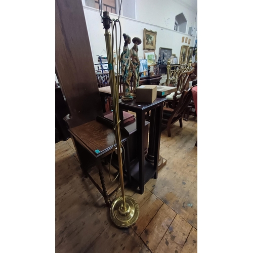 649 - Brass Column Standard Lamp