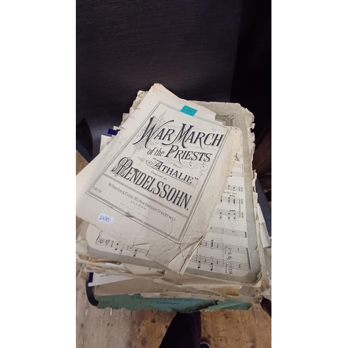 665 - Mixed lot of old Music Sheets