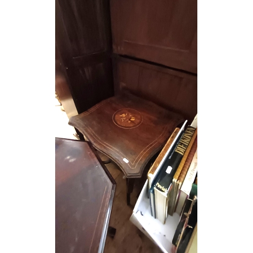 685 - Two Edwardian Occasional Tables and a Jardiniere Stand (for polishing)