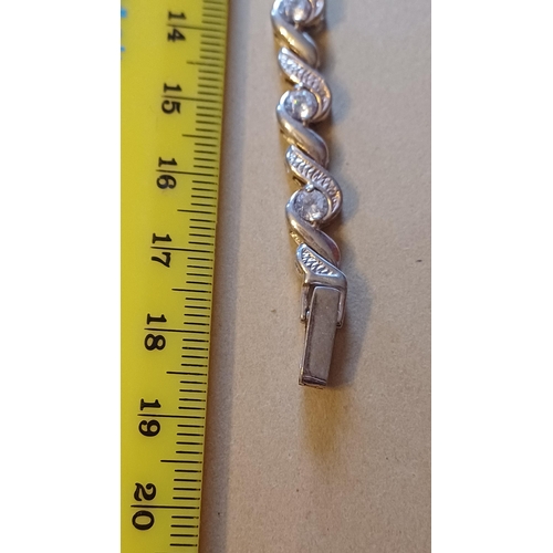 483 - Stering Silver Tennis Bracelet