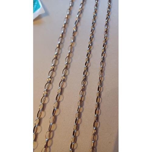 666 - Two 9 Carat Gold Chains (12g)