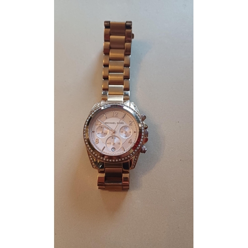 676 - Michael Kors Rose Gold Ladies Watch.