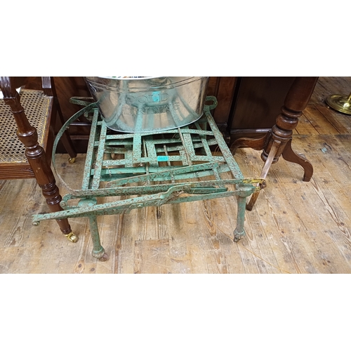 657 - Edwardian Metal Recliner Chair