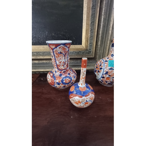 270 - Three Imari Porcelain Vases