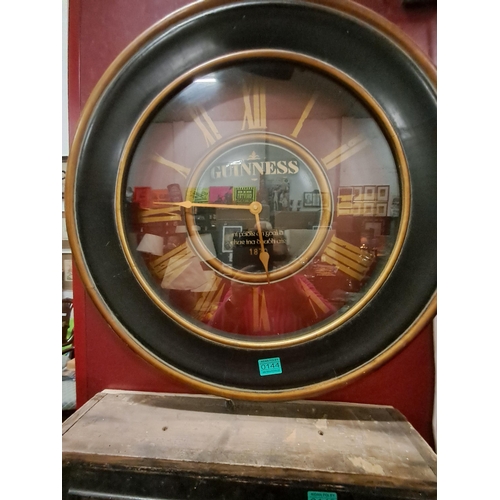 144 - Guinness Wall Clock (65cm Diameter)