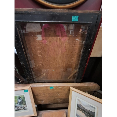 145 - Table Top or Wall Mounted Display Cabinet - ideal for Antique Fairs